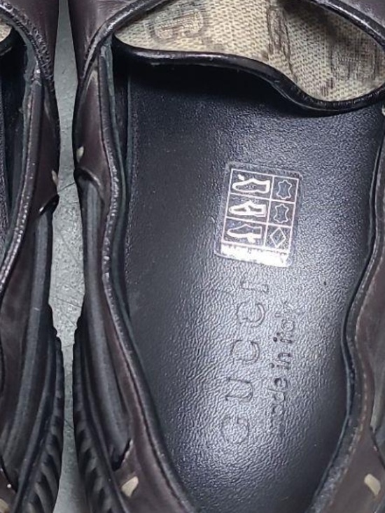 Gucci Monogram Authentic Canvas Loafers, Size 8.5 main image 7
